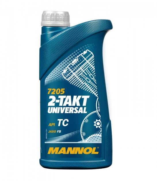 Олива моторна MANNOL 2-Takt Universal 2T, мінеральна, 1 л (7205-1)